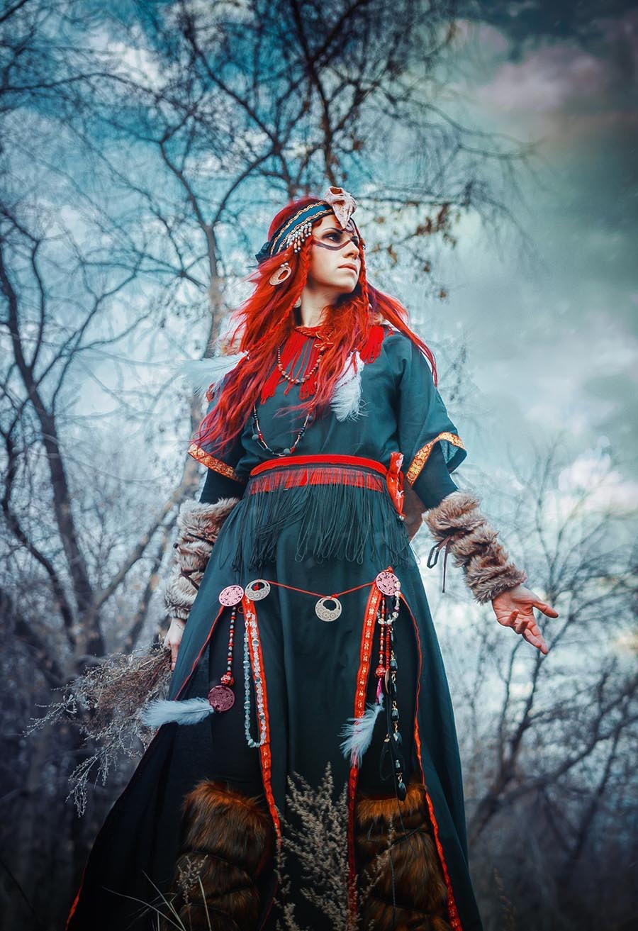 Girls in Slavic costumes underwear in Tiraspol